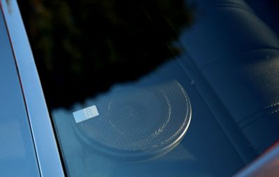 66 Chevelle silver rear speaker